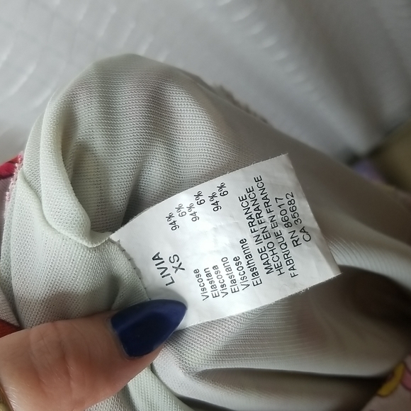 Vintage y2k Does 1970's Bebe Floral Dress SzXS - Picture 5 of 8